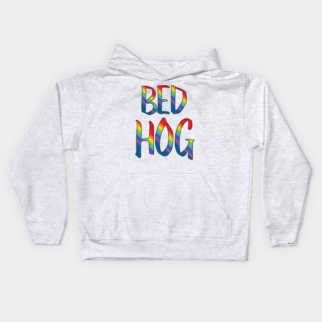 Bed hog Kids Hoodie by perfecttension